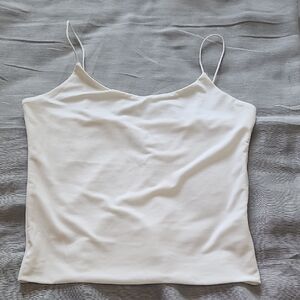 Love Tree White Fitted Sleeveless Camisole